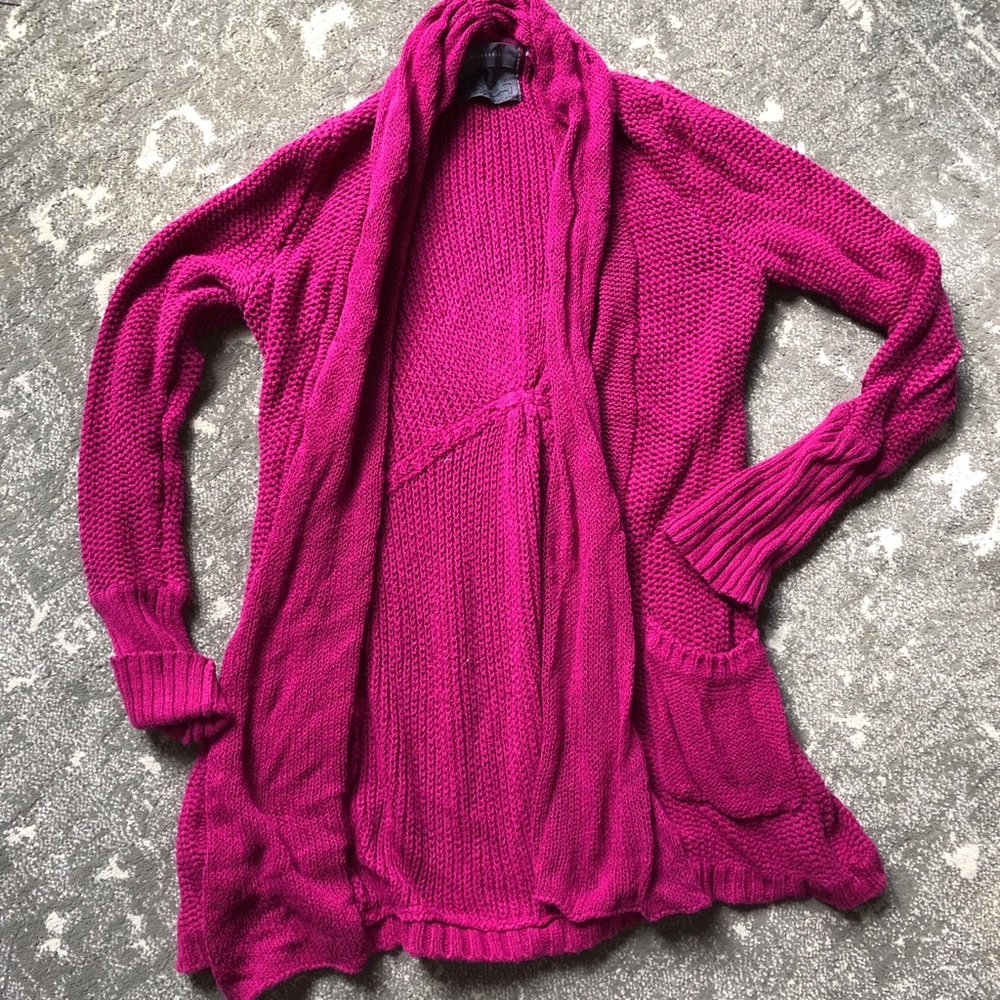 Knit cardigan sweater